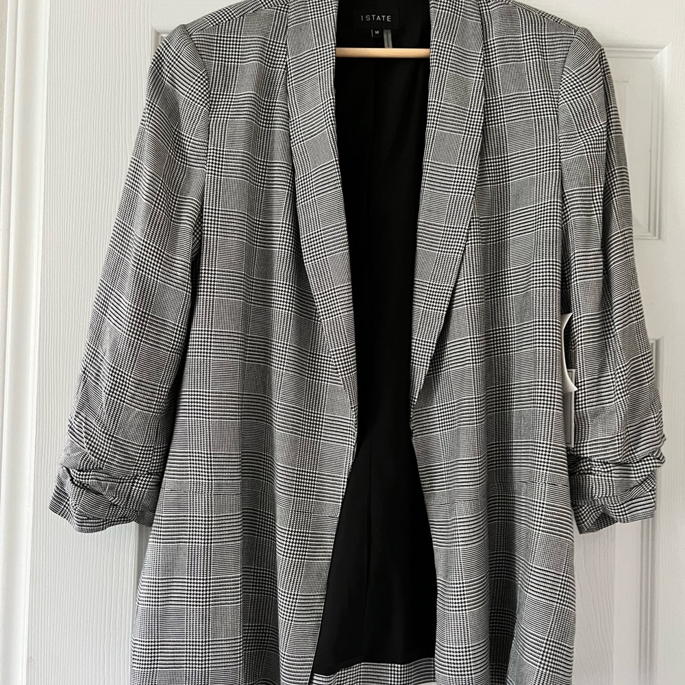 1.State plaid blazer